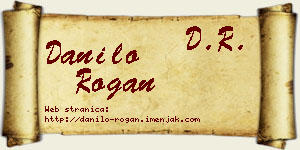 Danilo Rogan vizit kartica